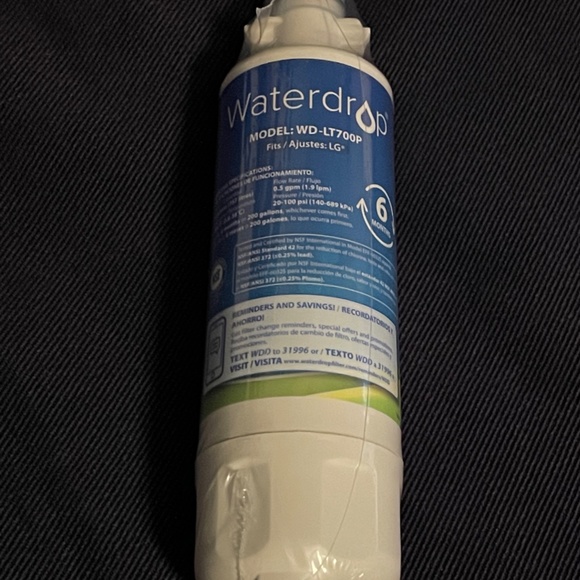 NWOT WATERDROP Replacement Water Filters for LG® LT700P® & LT120F® - Lot of 3 - Picture 5 of 6